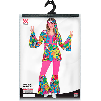 e-carnavalskleding-SYK 70s Hippie kostuum Flower Power