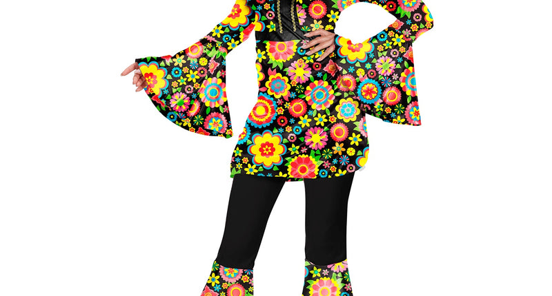 e-carnavalskleding-SYK 70s Hippie kostuum Linda