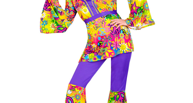 e-carnavalskleding-SYK 70s Hippie kostuum Peace & Love