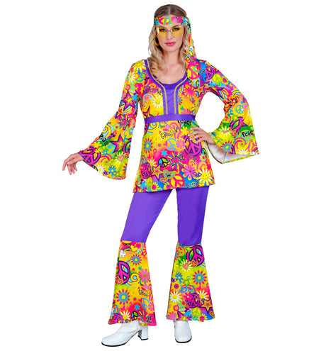 e-carnavalskleding-SYK 70s Hippie kostuum Peace & Love