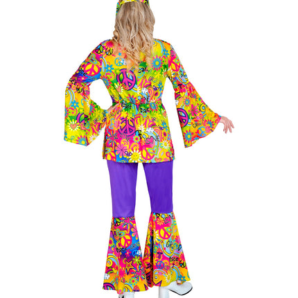 e-carnavalskleding-SYK 70s Hippie kostuum Peace & Love