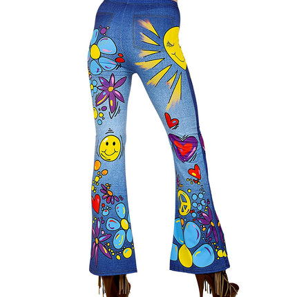 e-carnavalskleding-SYK 70'S LEGGING HIPPIE JEANS S/M