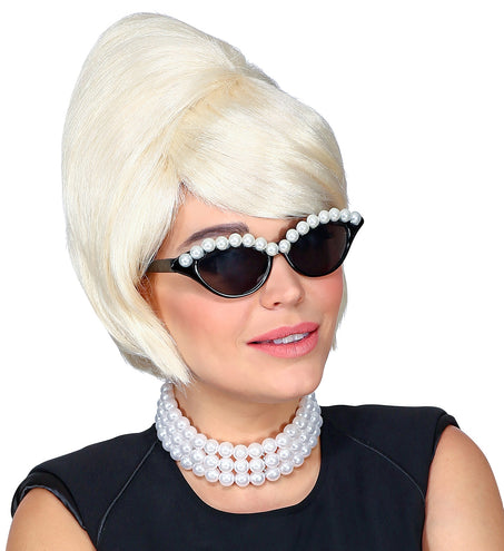 e-carnavalskleding-SYK 80's pruik blond Beehive
