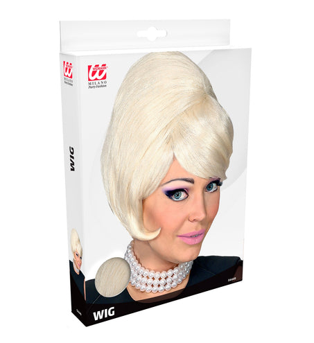 e-carnavalskleding-SYK 80's pruik blond Beehive