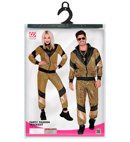 e-carnavalskleding-SYK 80s Trainingspak goud Mike