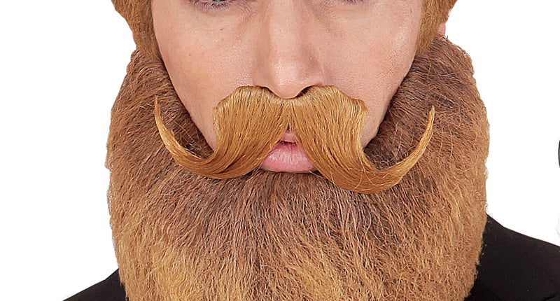 e-carnavalskleding-SYK Abraham baard met snor blond