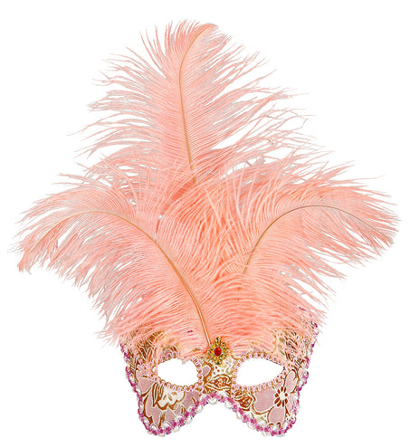 e-carnavalskleding-SYK Abrikoos kleurige oogmaskers