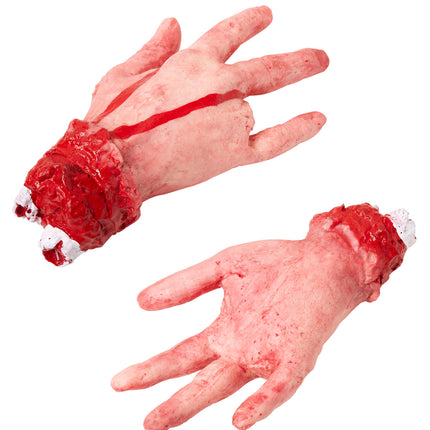 e-carnavalskleding-SYK Afgehakte hand 4 vingers met bloed