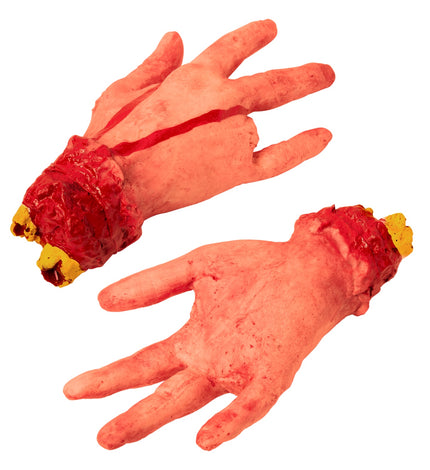 e-carnavalskleding-SYK Afgehakte hand 4 vingers met bloed