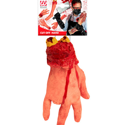 e-carnavalskleding-SYK Afgehakte hand 4 vingers met bloed