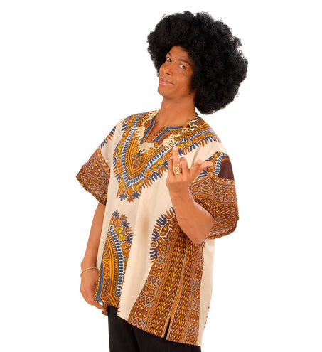 e-carnavalskleding-SYK Afrikaans shirt met motief