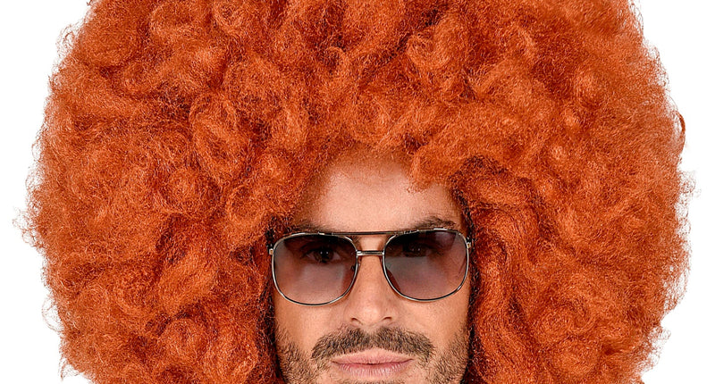 e-carnavalskleding-SYK Afro pruik koper kleur groot