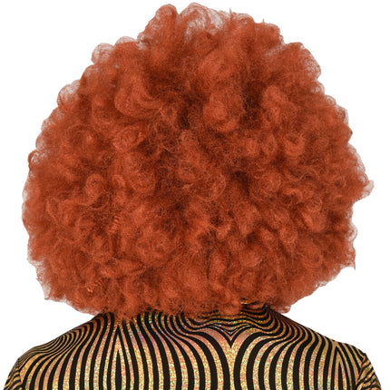e-carnavalskleding-SYK Afro pruik koper kleur groot