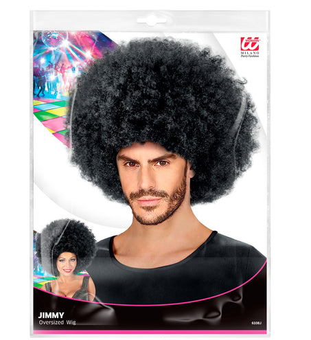 e-carnavalskleding-SYK Afro pruik zwart