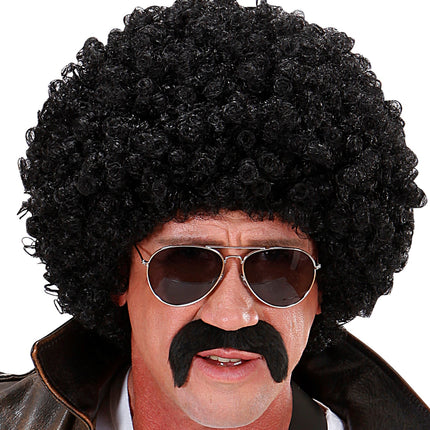 e-carnavalskleding-SYK Afro pruik  zwart