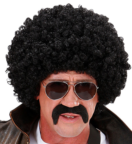 e-carnavalskleding-SYK Afro pruik  zwart