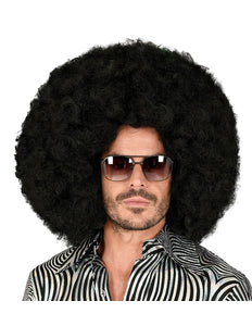 e-carnavalskleding-SYK Afro pruik zwart groot