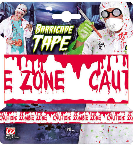 e-carnavalskleding-SYK Afzetlint Tape Waarschuwing zombie zone 7,2m