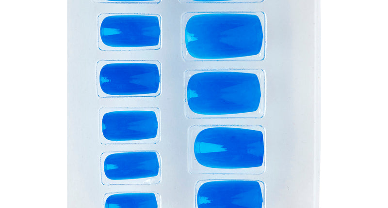 e-carnavalskleding-SYK Airbrush nagels neon blauw