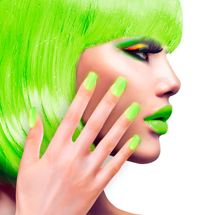 e-carnavalskleding-SYK Airbrush nagels neon groen