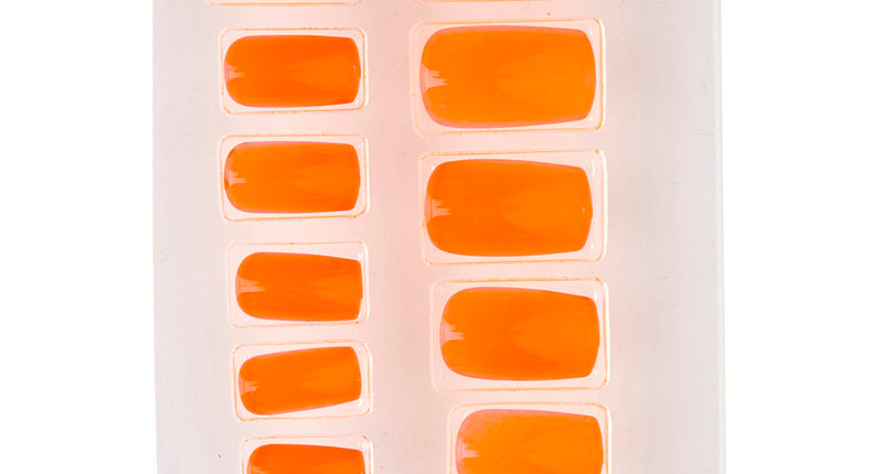 e-carnavalskleding-SYK Airbrush nagels neon oranje