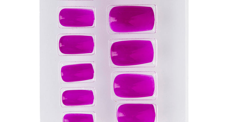 e-carnavalskleding-SYK Airbrush nagels neon paars