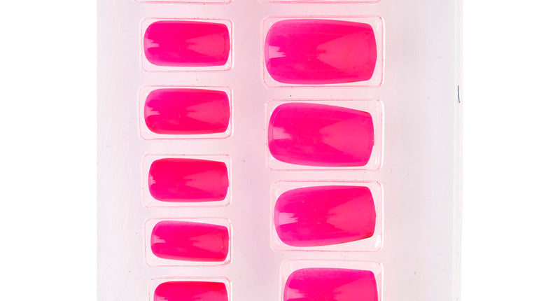 e-carnavalskleding-SYK Airbrush nagels neon roze