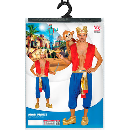 e-carnavalskleding-SYK Aladdin kostuum blauw rood