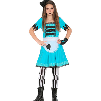 e-carnavalskleding-SYK Alice in Wonderland jurkje kinderen