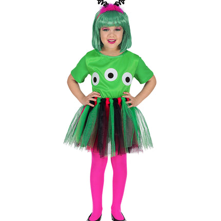 e-carnavalskleding-SYK Alien jurkje Liz meisje