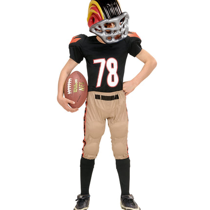e-carnavalskleding-SYK American Football Helm Opblaasbaar kind