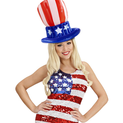 e-carnavalskleding-SYK American Uncle Sam hoed