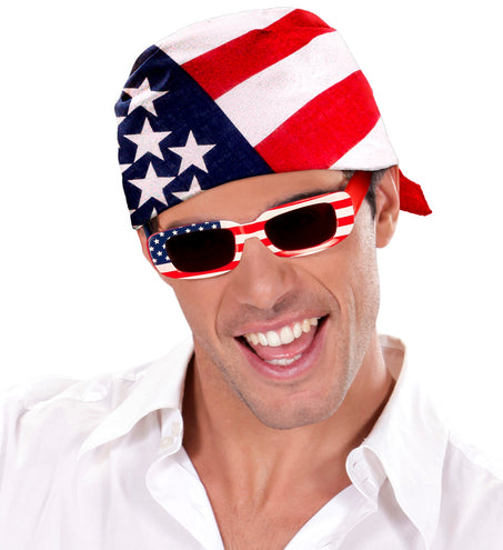 e-carnavalskleding-SYK Amerikaanse bandana zakdoek USA