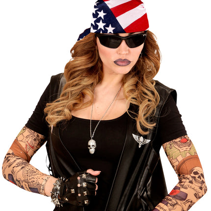 e-carnavalskleding-SYK Amerikaanse bandana zakdoek USA