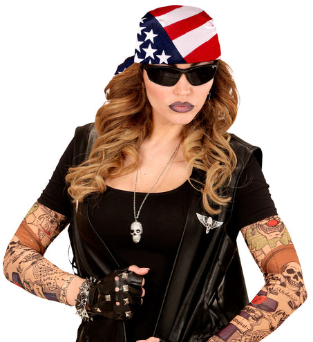 e-carnavalskleding-SYK Amerikaanse bandana zakdoek USA
