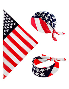 e-carnavalskleding-SYK Amerikaanse bandana zakdoek USA