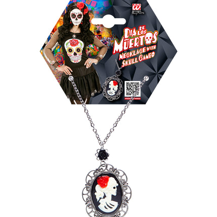 e-carnavalskleding-SYK Amulet met doodskop