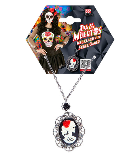 e-carnavalskleding-SYK Amulet met doodskop