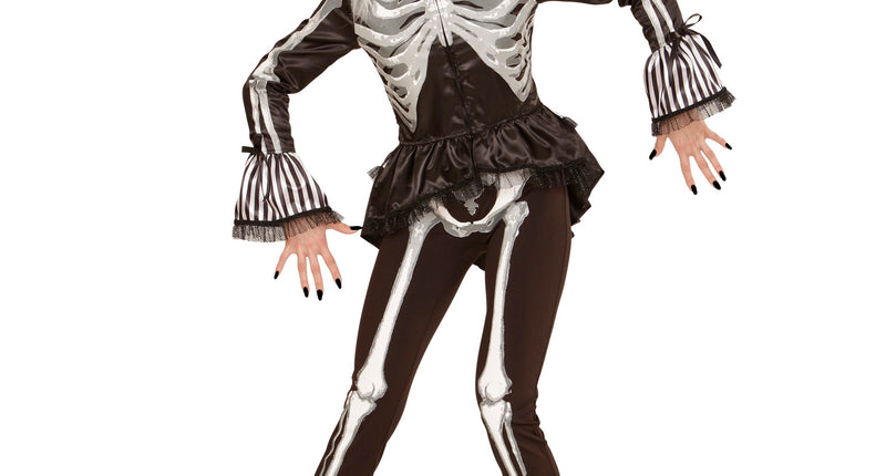 e-carnavalskleding-SYK Angstaanjagend skeletjasje voor dames