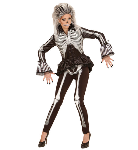e-carnavalskleding-SYK Angstaanjagend skeletjasje voor dames