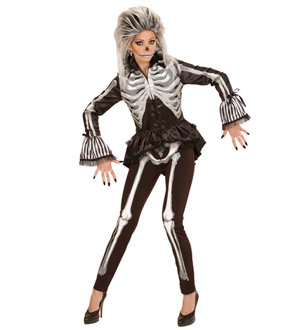 e-carnavalskleding-SYK Angstaanjagend skeletjasje voor dames