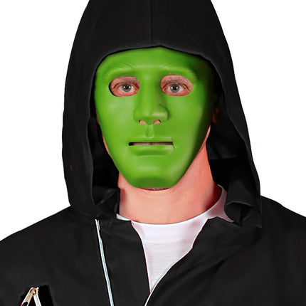 e-carnavalskleding-SYK Anonymous masker groen