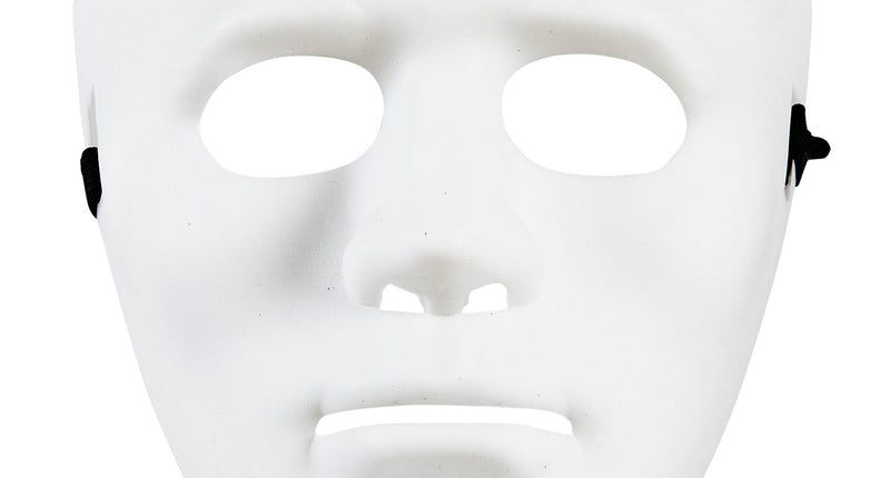 e-carnavalskleding-SYK Anonymous masker wit
