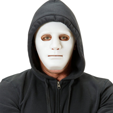 e-carnavalskleding-SYK Anonymous masker wit