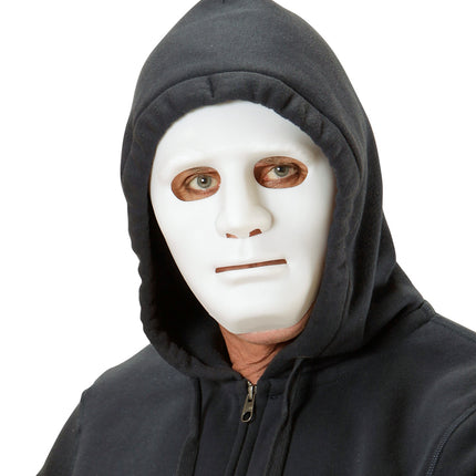 e-carnavalskleding-SYK Anonymous masker wit
