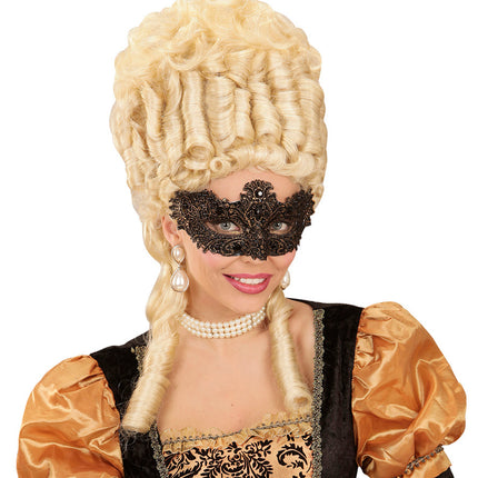 e-carnavalskleding-SYK Antiek gouden Venetiaanse oogmaskertjes