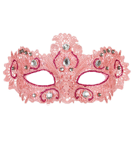 e-carnavalskleding-SYK Antiek roze Venetiaanse oogmaskertjes