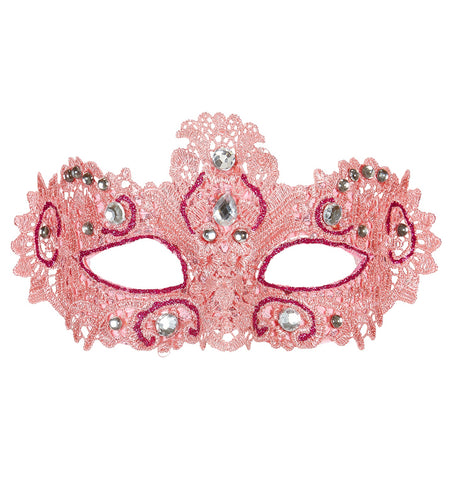e-carnavalskleding-SYK Antiek roze Venetiaanse oogmaskertjes
