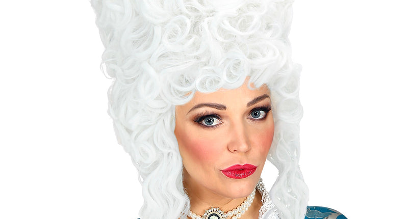 e-carnavalskleding-SYK Antoinette pruik wit