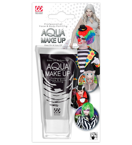 e-carnavalskleding-SYK Aqua make-up grijs